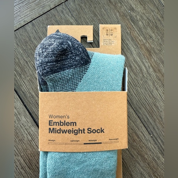 NWT Burton petrol green women’s emblem mid weight socks - Picture 2 of 6